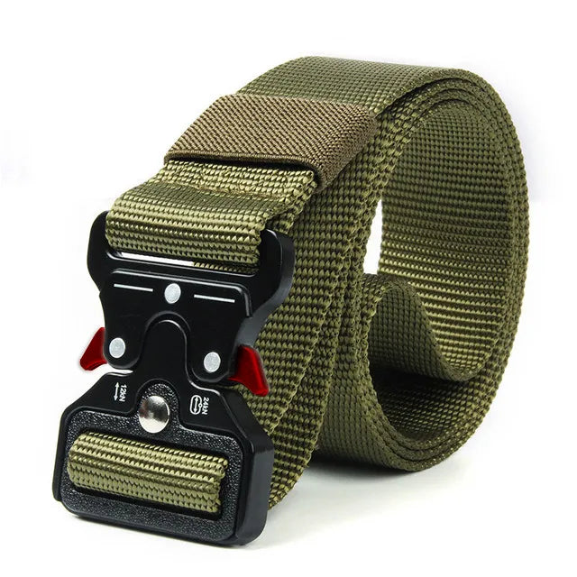 MGS Premium Men's Tactical Survival Belt: High-Quality Outdoor Gear with Multi-Functionality - Man Gifts Shop