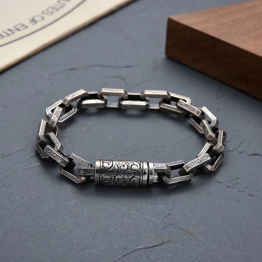 MGS Rattan Grass Pattern Creative Design Personalized Retro Handmade Men's Bracelet - Man Gifts Shop