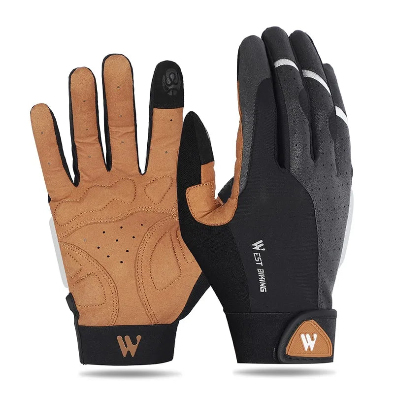 Original WEST BIKING Full Finger Cycling Gloves - Man Gifts Shop