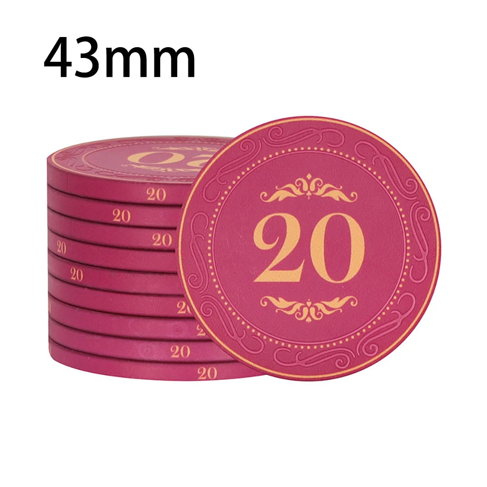 High-Quality 10PCS Ceramic Poker Chips - Man Gifts Shop