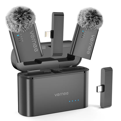 Capture Crisp Audio Anywhere with the Vernee M1 Wireless Lavalier Microphone