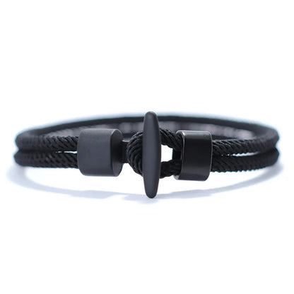 51Luckind Milan Rope Anchor Bracelet – Handmade Cotton Survival Jewelry for Men & Women