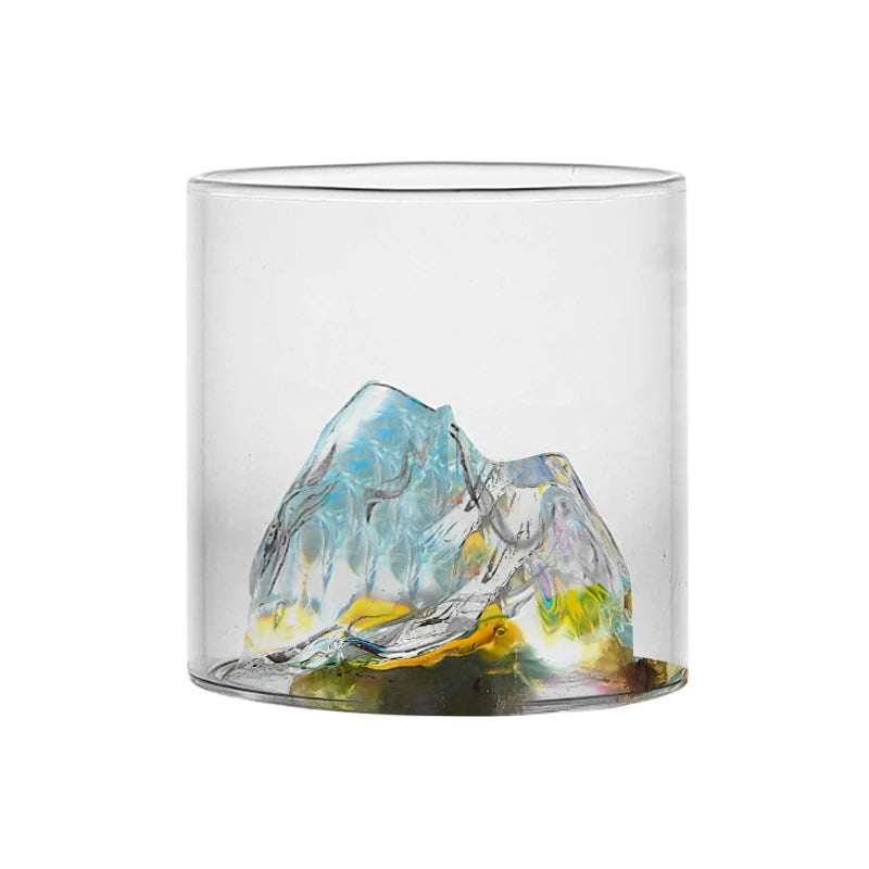 MGS Japanese Whisky Glass Cup 3D Mountain Water Glass - Man Gifts Shop