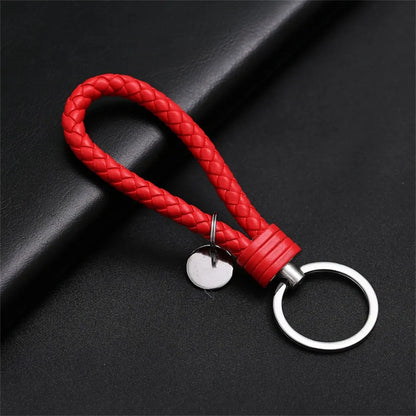 MGS PU Leather Braided Woven Rope EDC Keychain - Man Gifts Shop