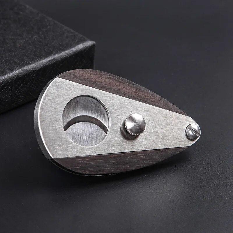 High-Quality Wooden Cigar Cutter with Sharp Blade - Man Gifts Shop