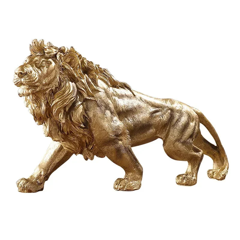 Regal Golden Lion: A Majestic Touch of Elegance for Your Home or Office