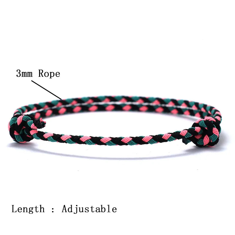 Braided Holiday Friendship Rope Bracelet