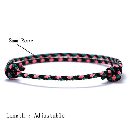Braided Holiday Friendship Rope Bracelet