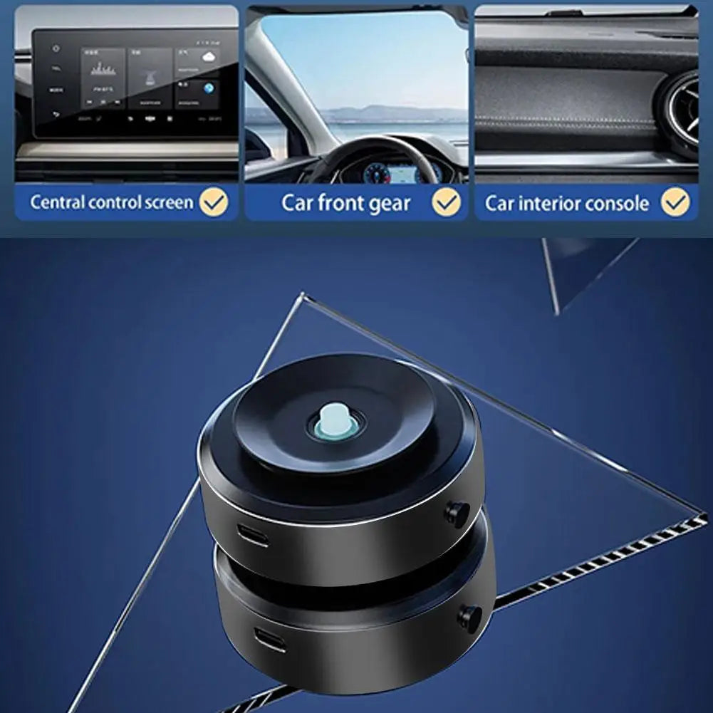 Intelligent Car Mount Mobile Phone Holder: Magnetic Vacuum Adsorption Ultra-Stable Suction Cup Bracket for Navigation & Live Streaming