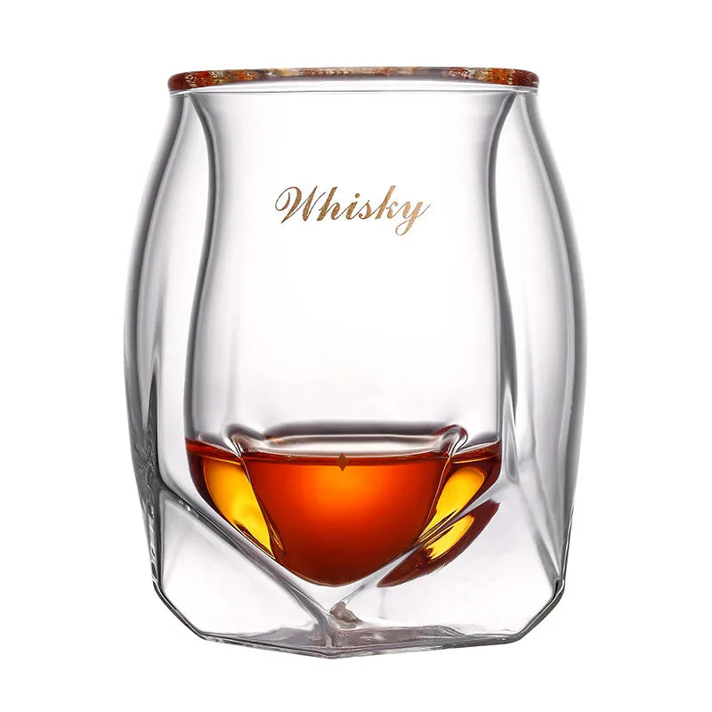 Bestselling Insulated Luxury Whisky Glass Set: Double-Bar Design - Man Gifts Shop