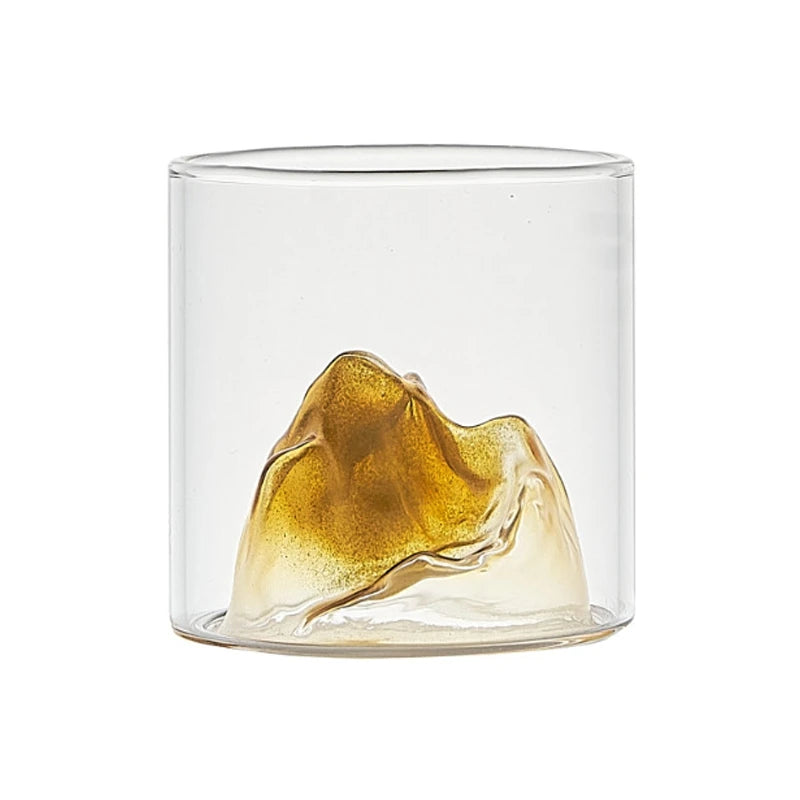 MGS Japanese Whisky Glass Cup 3D Mountain Water Glass - Man Gifts Shop