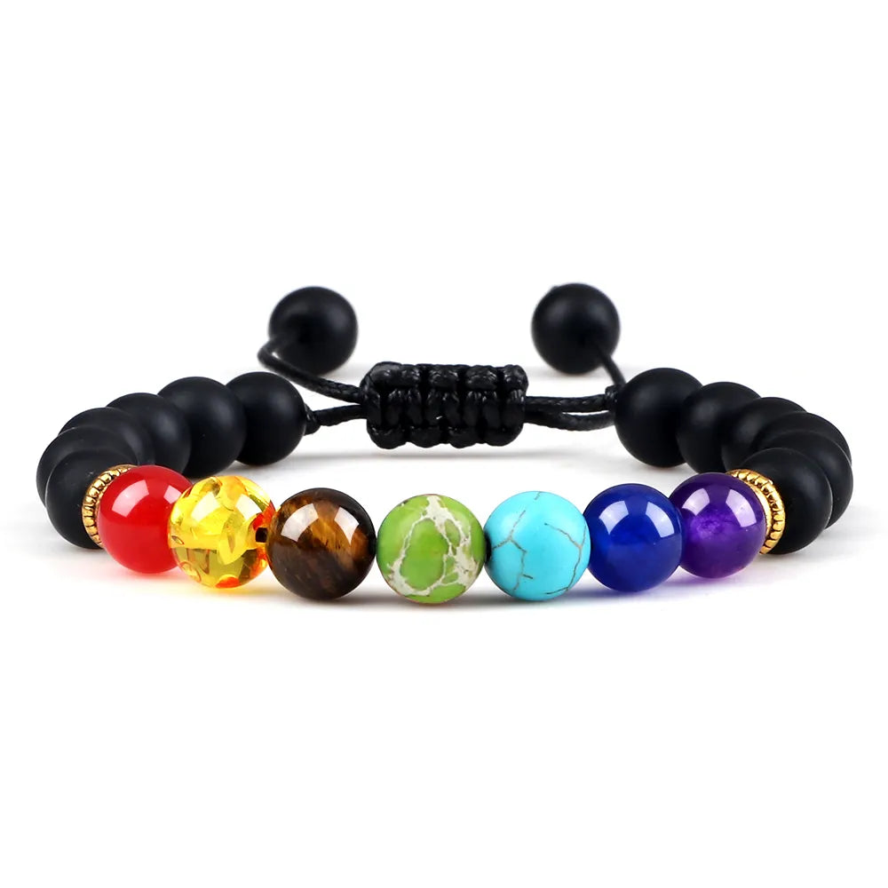 MGS Black Lava Stone Beads Charm Bracelet - Man Gifts Shop