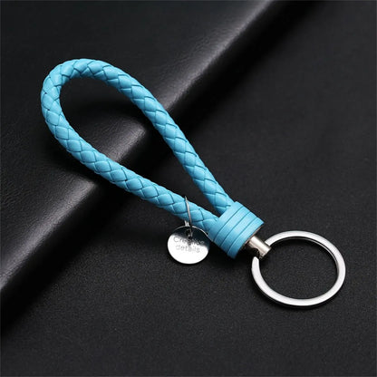 MGS PU Leather Braided Woven Rope EDC Keychain - Man Gifts Shop