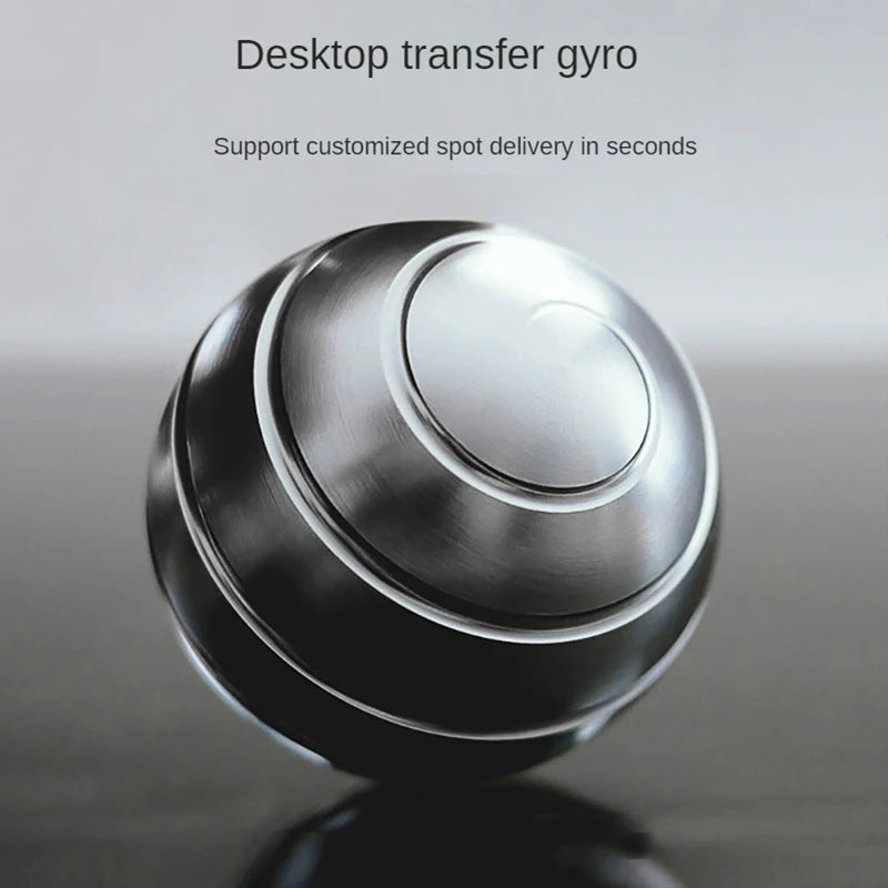 Desk Stress Relief: The Hypnotic Rotating Spherical Gyroscope Fidget Toy - Man Gifts Shop