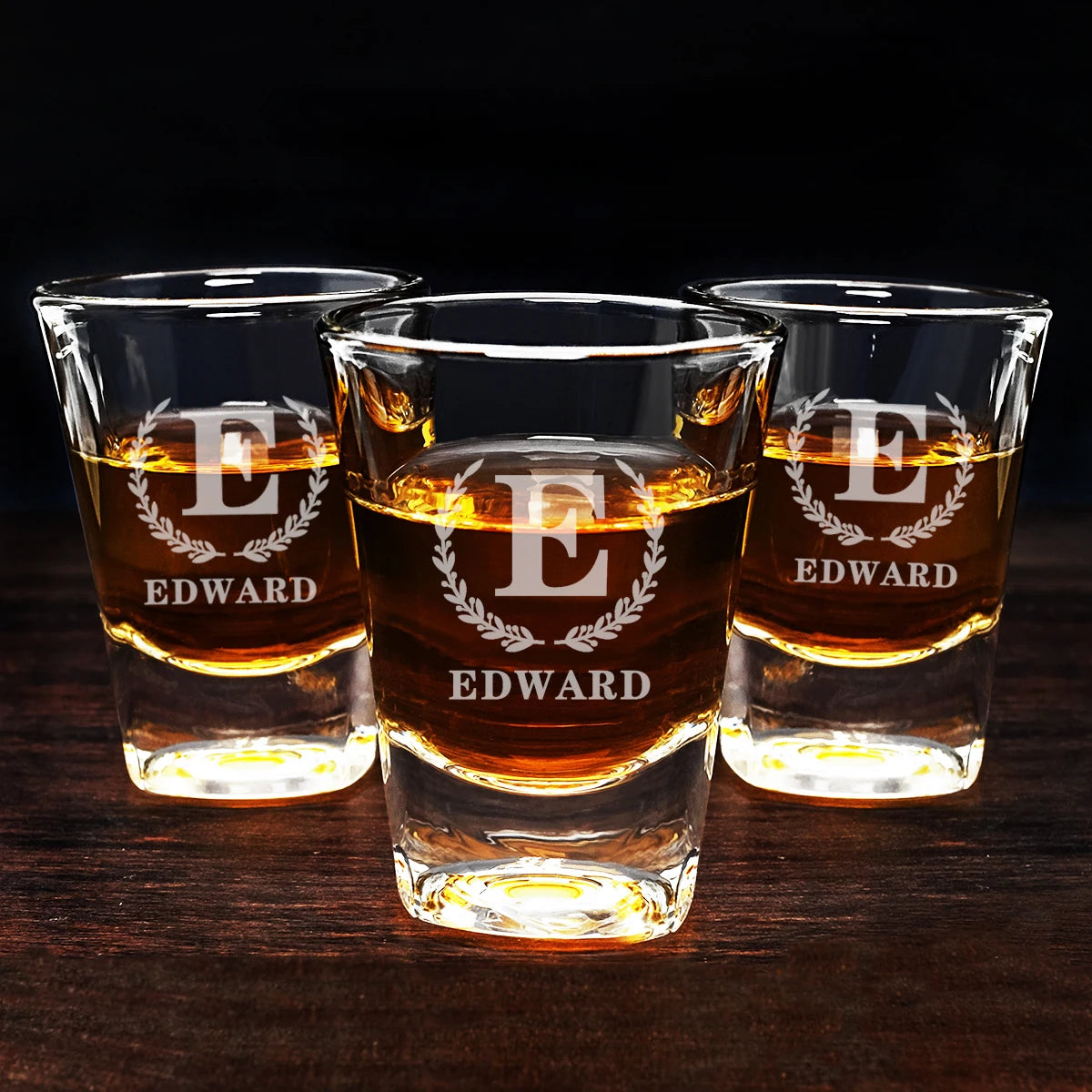 Customized Whiskey Glasses: Monogrammed Rocks Glass for Personalized Glassware, Ideal for Groomsmen Proposals and Father's Gifts - Man Gifts Shop