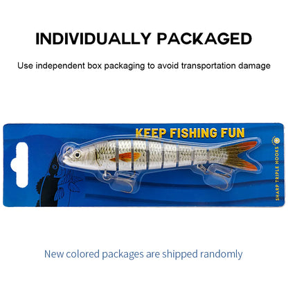 MGS 10/14cm Sinking Wobblers Fishing Lures Jointed Crankbait Swimbait 8 Segment Hard Artificial Bait For Fishing Tackle Lure - Man Gifts Shop
