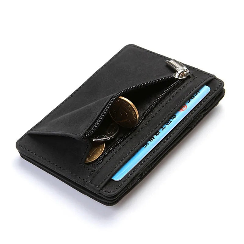 Mini Card Holder Wallet: Quality PU Leather - Man Gifts Shop