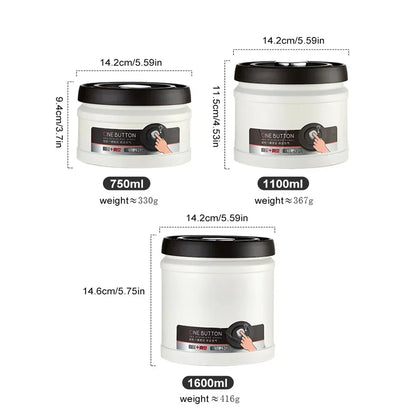 Stainless Steel Vacuum Sealed Coffee Canister – Airtight Food Storage
