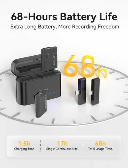 Capture Crisp Audio Anywhere with the Vernee M1 Wireless Lavalier Microphone