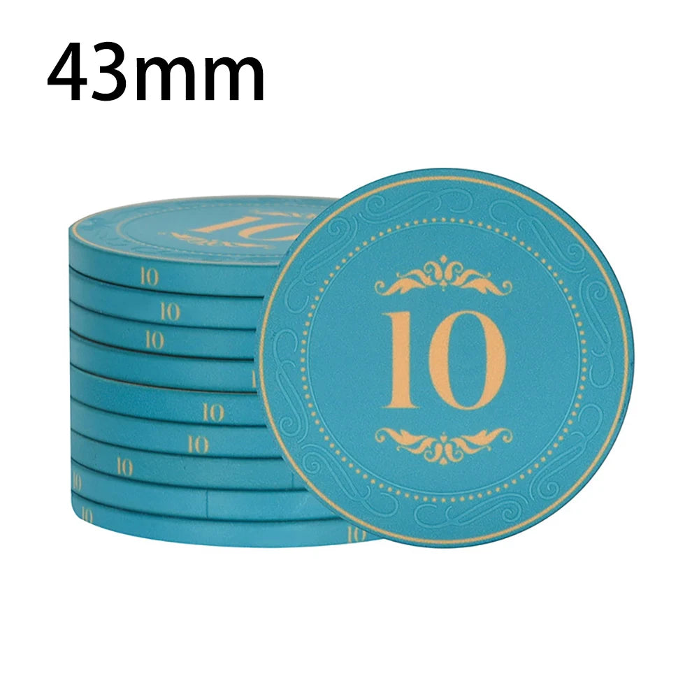 High-Quality 10PCS Ceramic Poker Chips - Man Gifts Shop