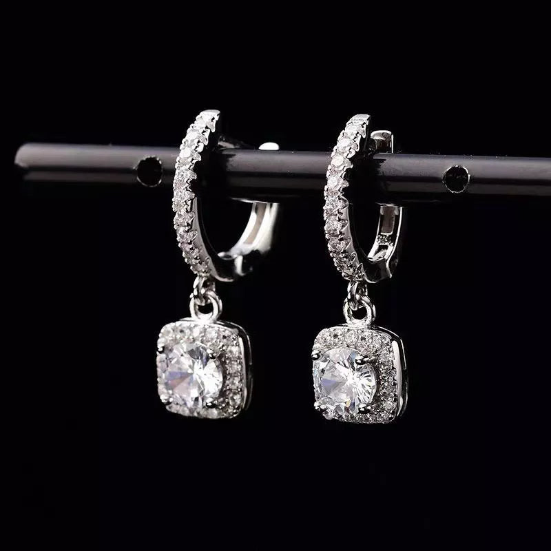 MGS Iced Out Hoop Earrings Zirconia Round Earrings for Men - Man Gifts Shop