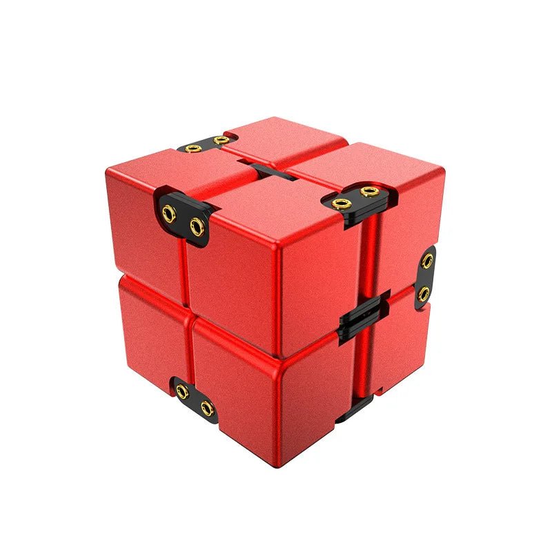 MGS Ease Stress with Our Metal Infinity Cube - Perfect Gift, Ideal for Anxiety Relief at the Office - Man Gifts Shop