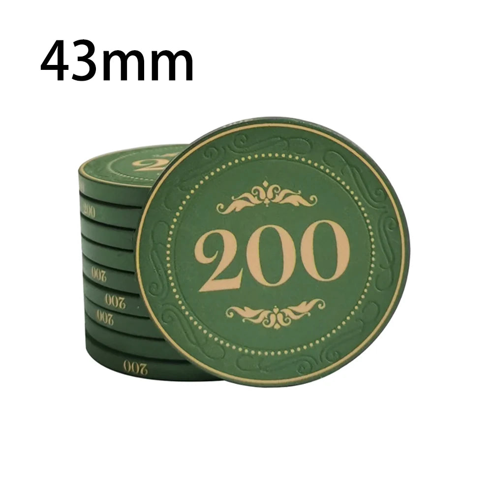 High-Quality 10PCS Ceramic Poker Chips - Man Gifts Shop