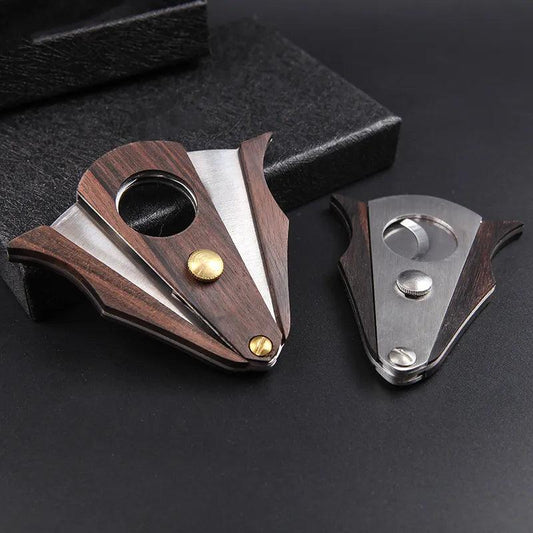 High-Quality Wooden Cigar Cutter with Sharp Blade - Man Gifts Shop