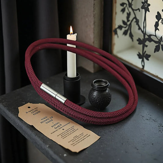 Bold Burgundy 3-Layer Milan Cord Bracelet – Refined Style for Him