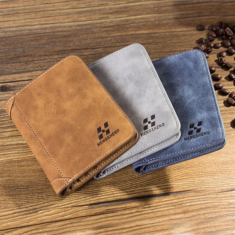 Vintage PU Leather Men's Wallet: Classic Style, Modern Convenience - Man Gifts Shop