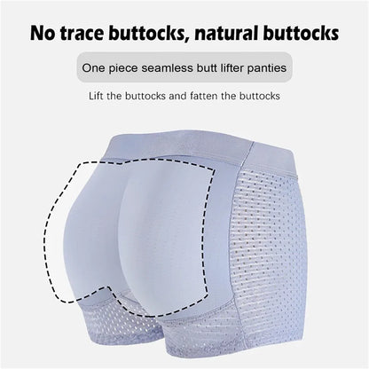 Shapewear Men Body Shapers Hip Lifter Padded Panties Elastic Underwear