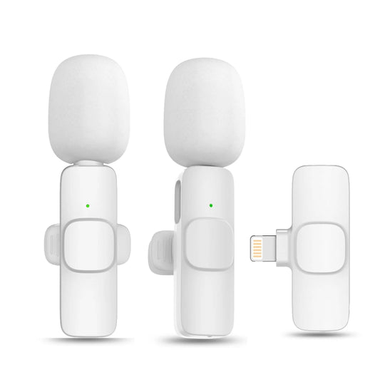 Nuevo mini micrófono portátil inalámbrico para grabación de audio y vídeo para iPhone y Android.