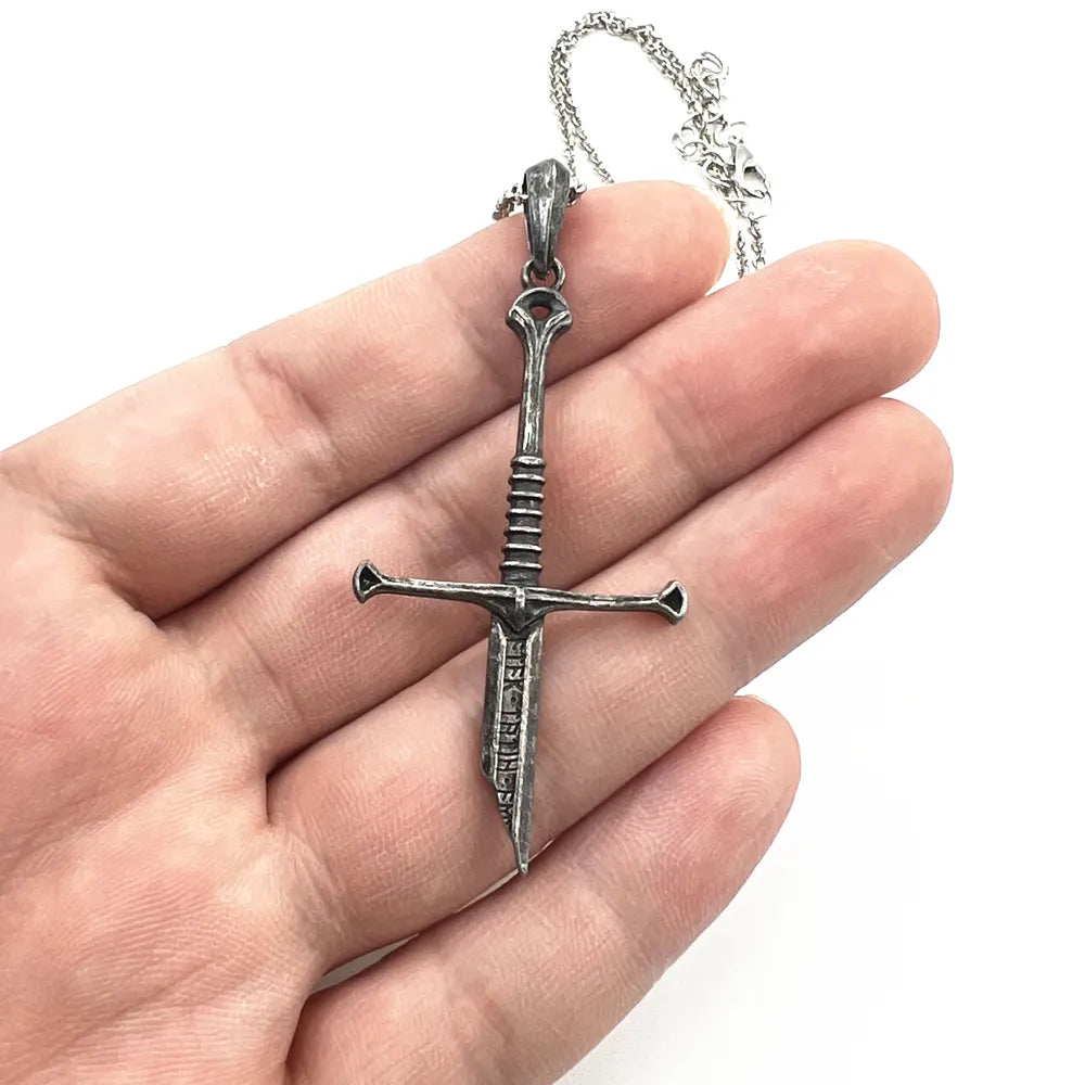 Aragorn Narsil Broken Sword Necklace - Man Gifts Shop