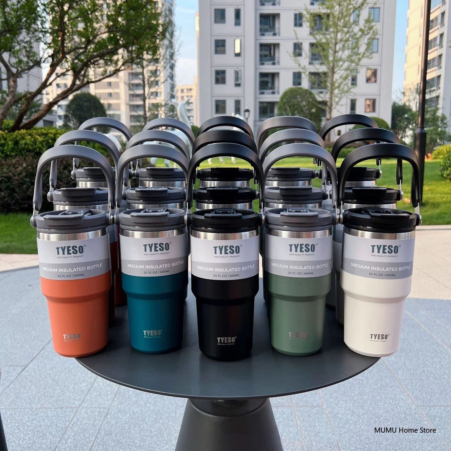 Original TYESO Stainless Steel Cold And Hot Double-layer Insulated Cup Tumbler Thermo Water Bottle