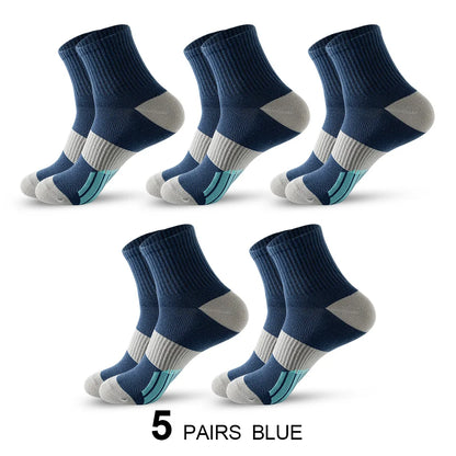 5 Pairs Men’s Cushioned Ankle Socks – Breathable, Athletic & Everyday Ready