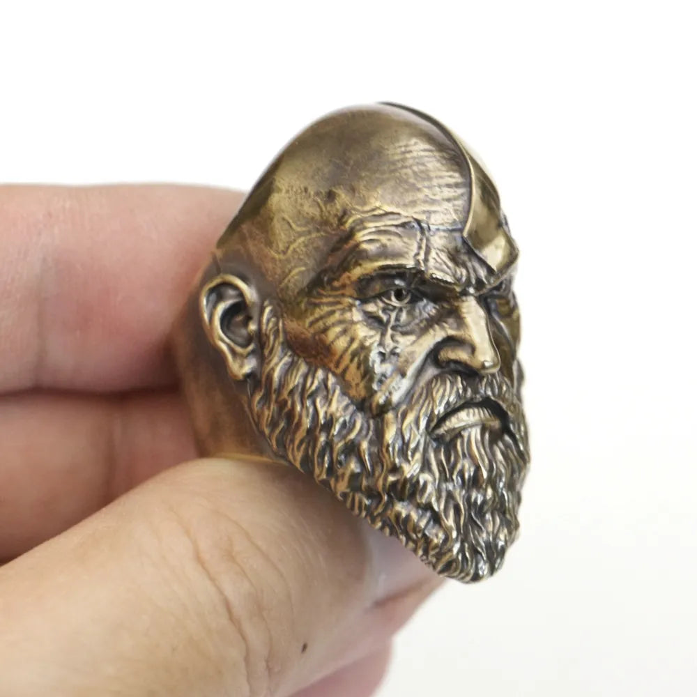 Unleash Your Rage: Kratos God of War Ring - Man Gifts Shop