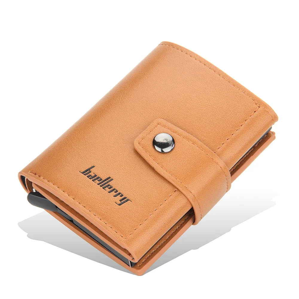 Personalized RFID-Blocking Leather Wallet for Men