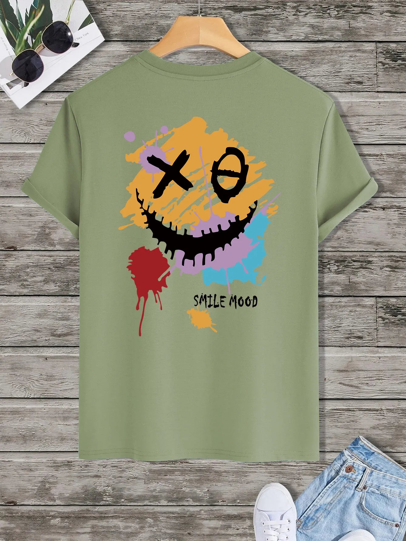 Express Your MGS 'Smile Mood' with Stylish Men's Summer Tees - Man Gifts Shop