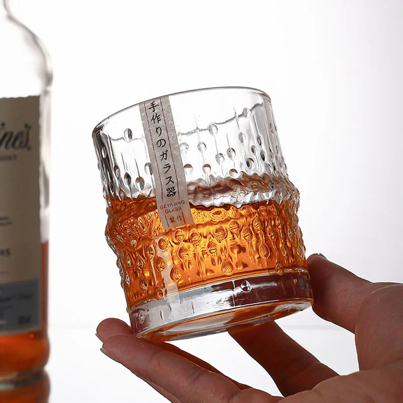 Experience Nature's Elegance with the Japanese Style Bamboo Joint Old Fashioned Whisky Glasses