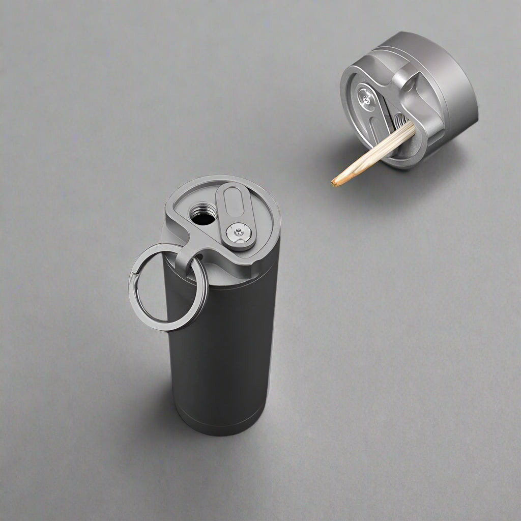 TitanVault Pocket Toothpick Holder & EDC Capsule