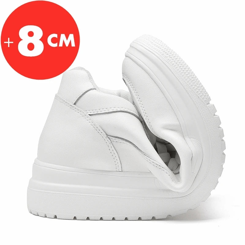 Lift Sneakers Man Elevator Shoes - 8cm Height Boost, Stylish & Comfortable