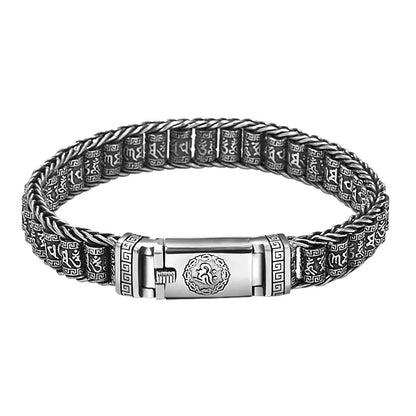 MGS Handmade Creative Lucky Buddhist Scripture Turn Beads Bracelet - Man Gifts Shop