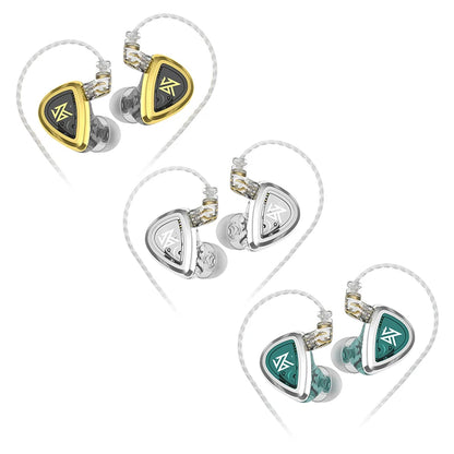 KZ EDA Bass/Balanced/Hi-Res Earbuds In-Ear Earphones - 3 Pair