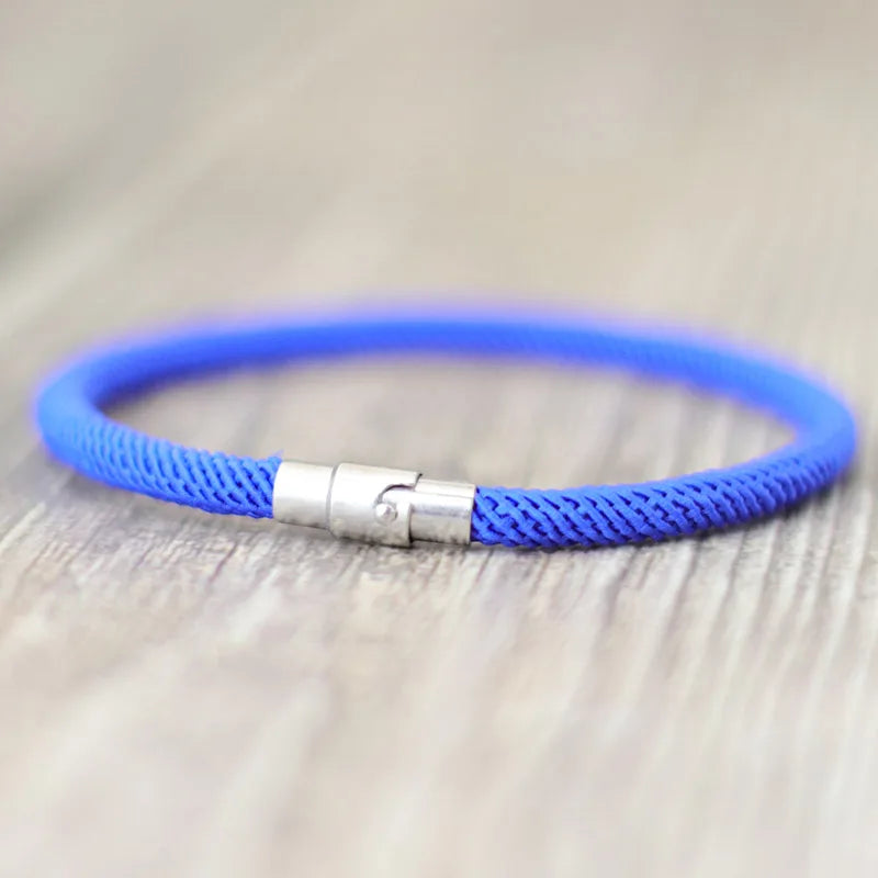 Minimalist Rope Bracelet with Magnetic Clasp – Multiple Colors – Unisex by Knotic