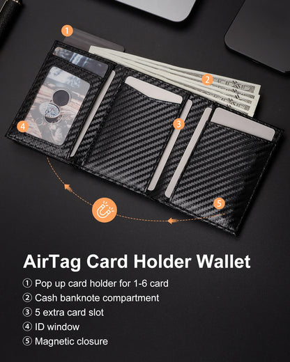 Men’s RFID Pop-Up Wallet – Sleek, Secure & Stylish