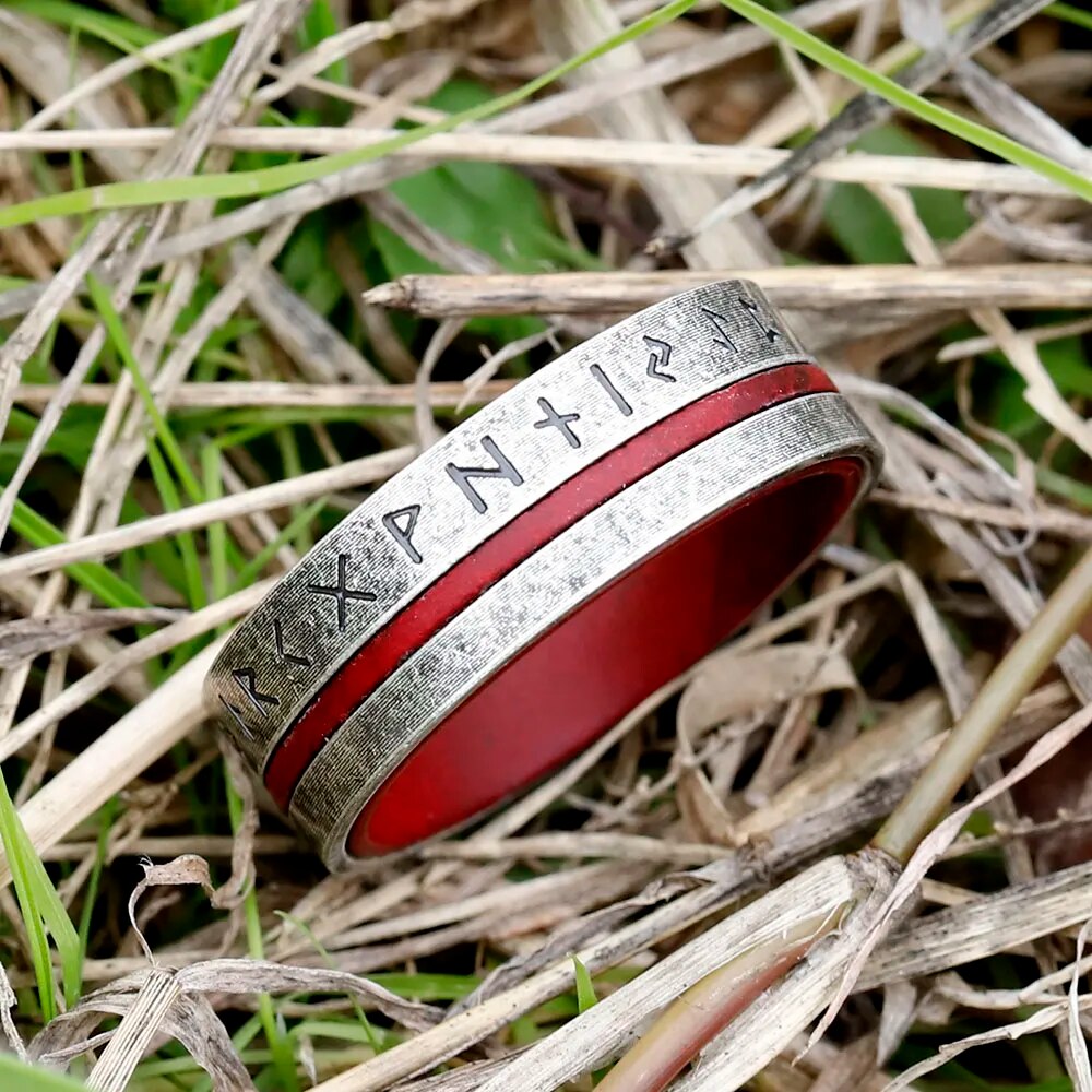 316L Stainless steel Odin Norse Viking Amulet Men Ring - Man Gifts Shop