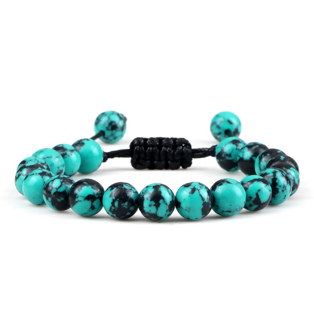 MGS Black Lava Stone Beads Charm Bracelet - Man Gifts Shop