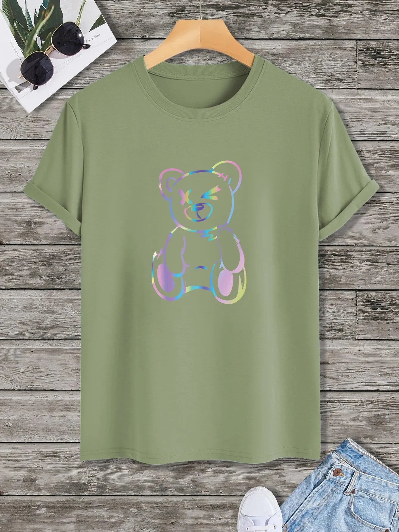 MGS Teddy Bear Print Tees: Your Essential Men's Summer Fashion Statement - Man Gifts Shop