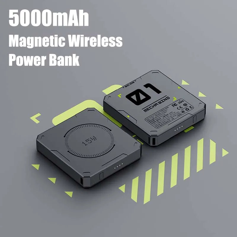 Portable 15W Wireless Fast Charging 5000mAh Magsafe Power Bank