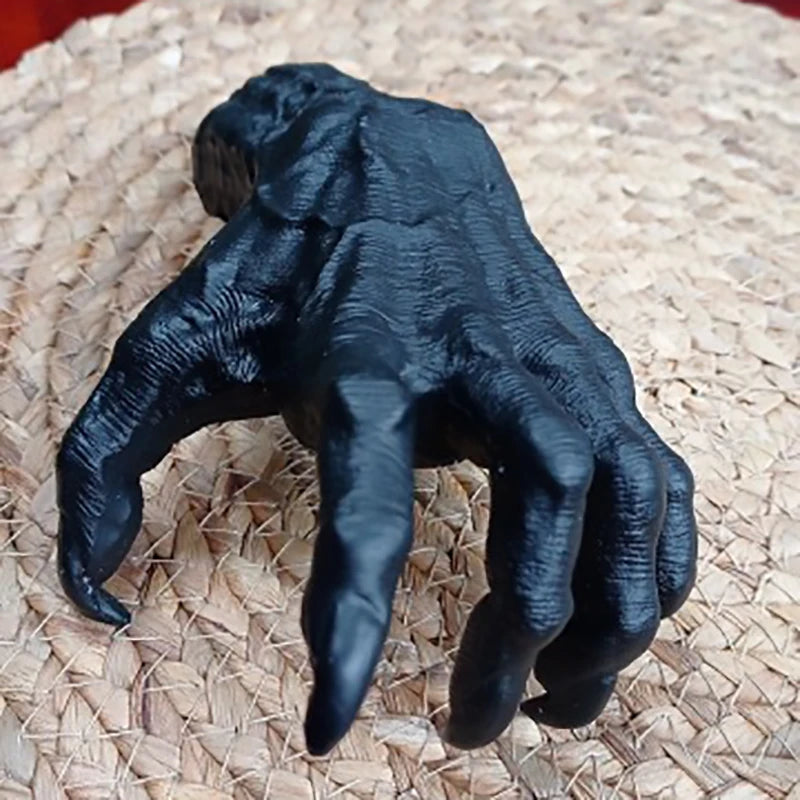 Enchant Your Space: Gothic Witch’s Hand Resin Sculpture with Aesthetic Wall Hooks